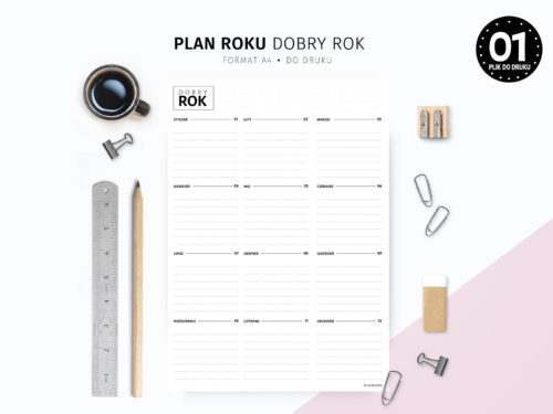 Plan roku Dobry rok do druku