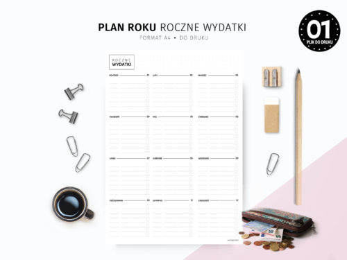Plan roku Roczne wydatki do druku