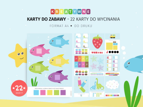 Kreatywne karty do zabawy - 22 karty do wycinania do druku