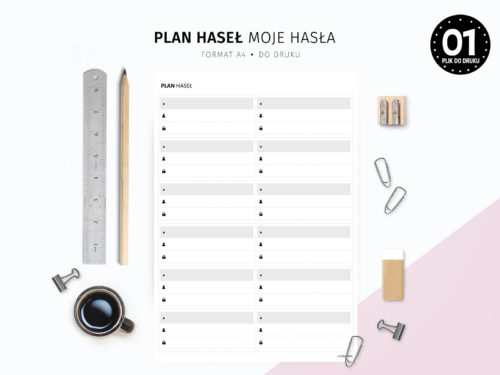 Plan haseł do druku