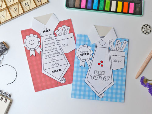 Lapbook dla taty - Laurka do druku