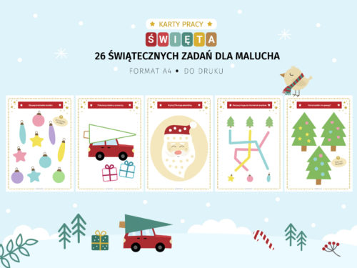 Święta dla malucha - karty pracy do druku