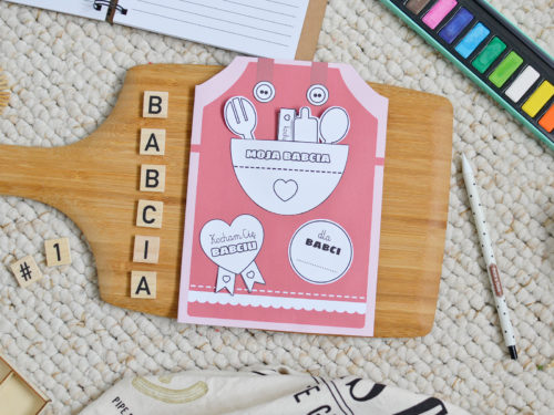 Lapbook dla babci - Laurka do druku