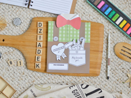 Lapbook dla dziadka - Laurka do druku