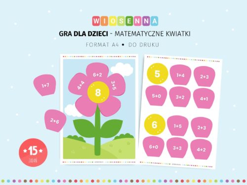 Wiosenna gra - Matematyczne kwiatki