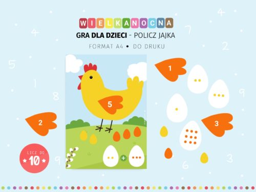 Gra z kurką - policz jajka