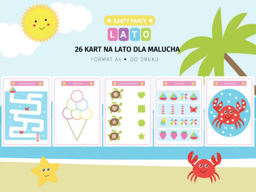 Lato dla malucha - karty pracy do druku