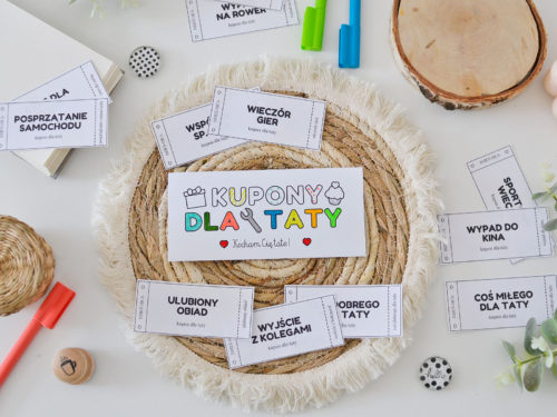 Kupony dla taty do druku