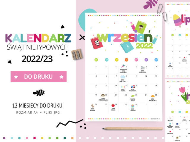 Kalendarz Świąt Nietypowych 2022/23 - do druku