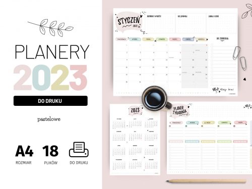 Planery 2023 do druku - pastelowe