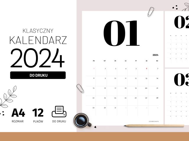 Kalendarz 2024 do druku