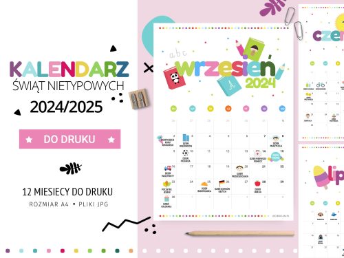 Kalendarz Świąt Nietypowych 2024/25 – do druku