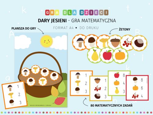 Dary jesieni - gra matematyczna
