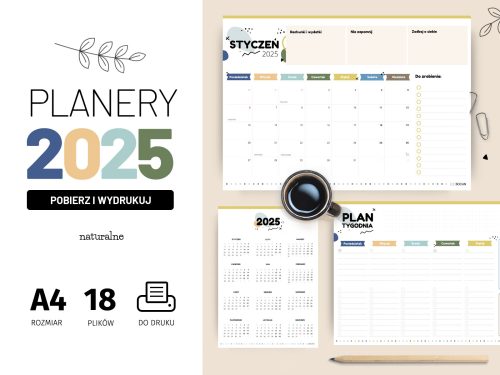 Planery 2025 do druku - naturalne