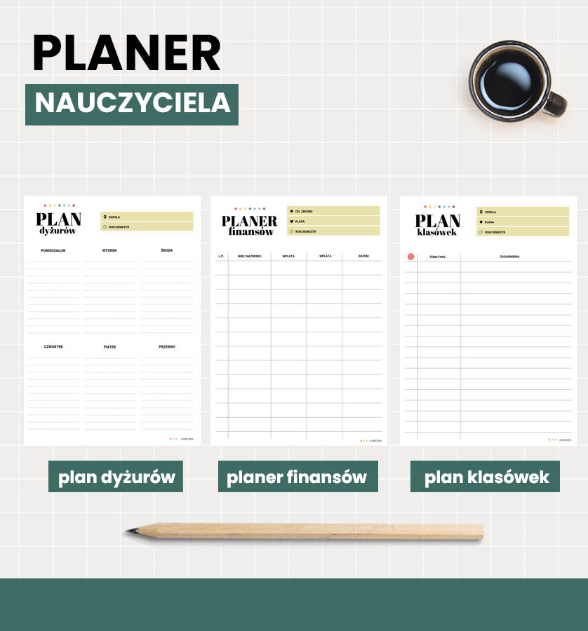 Plan dyżurów, szkolnych finansów i klasówek