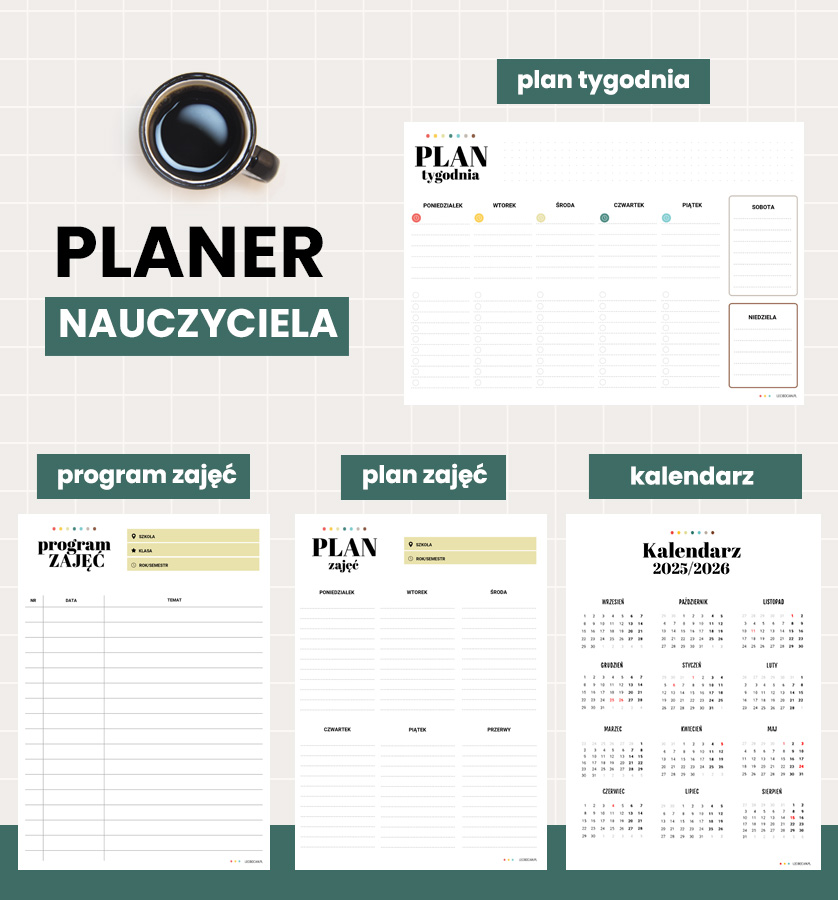 Planery dla nauczyciela do druku